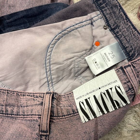 MOTHER Women's Straight Leg Jeans in Light Purple - Picture 11 of 14